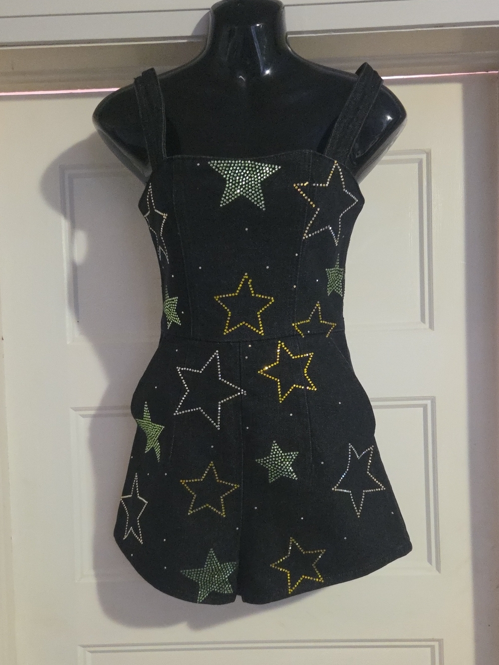 Nasty Gal Black Star Embellished Romper